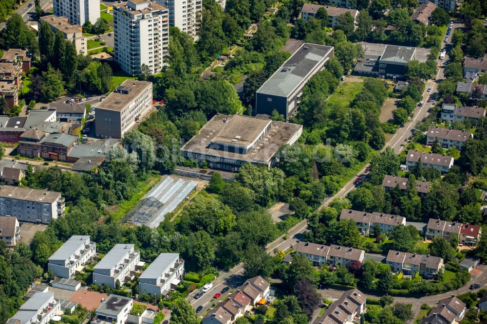 Essen aus der Vogelperspektive: Sportzentrum des Vereins für Gesundheitssport und Sporttherapie an der Universität Duisburg-Essen e.V. in Essen im Bundesland Nordrhein-Westfalen