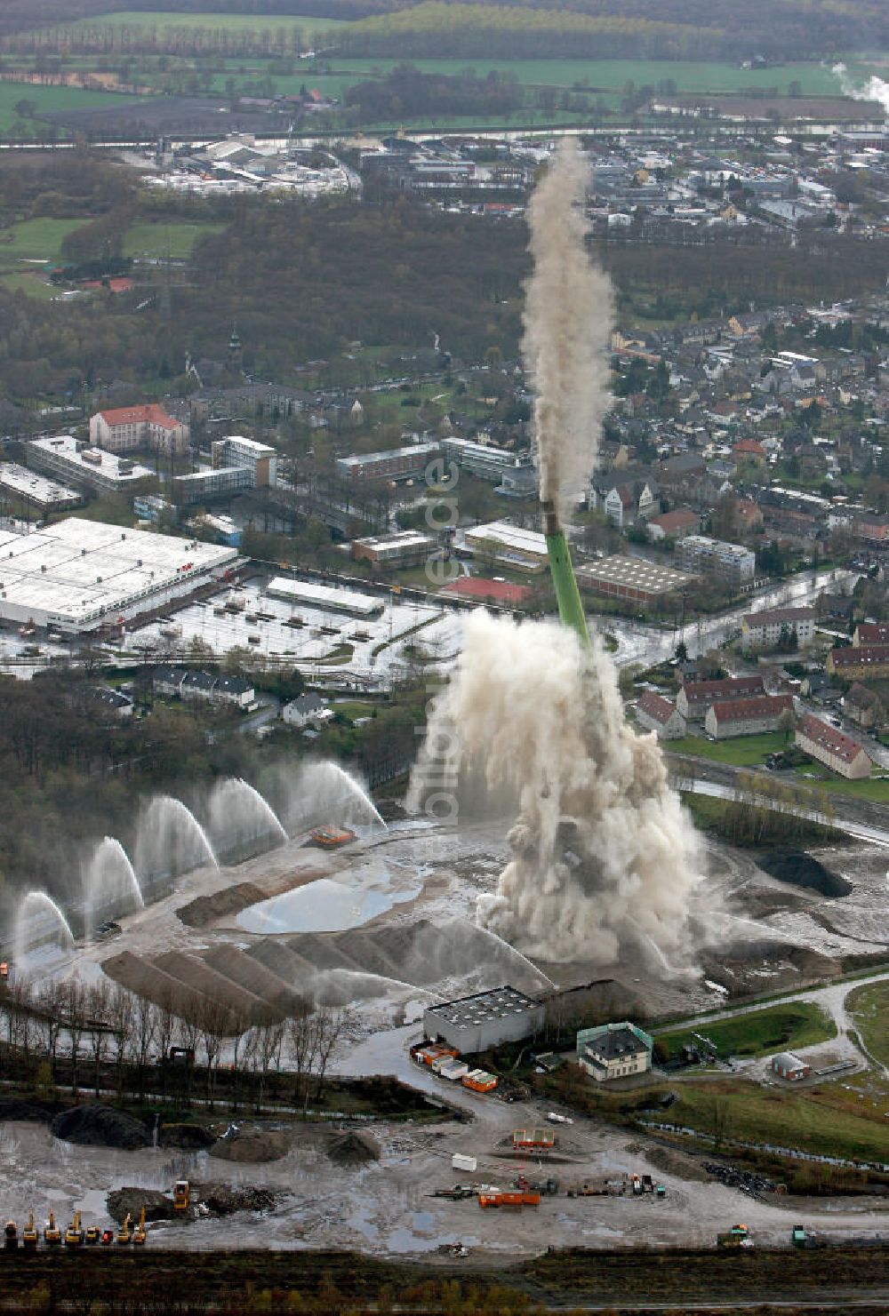 Luftbild Castrop-Rauxel - Sprengung in Castrop-Rauxel