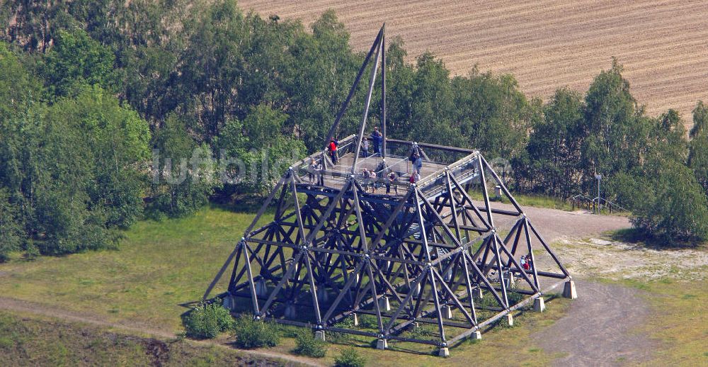 Waltrop aus der Vogelperspektive: Spurwerkturm der Zeche Waltrop