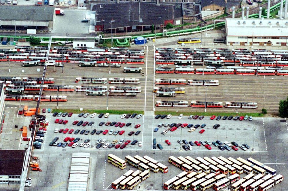 Luftbild Berlin - 02.10.1994 Sraßenbahndepots der BVG in Berlin-Lichtenberg