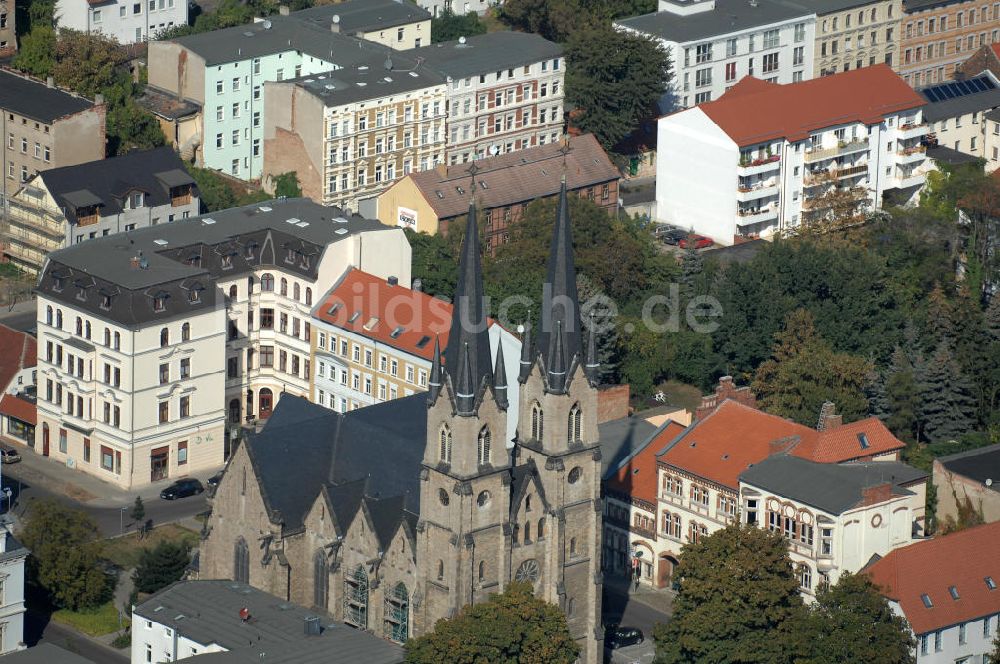 Magdeburg aus der Vogelperspektive: St. Ambrosius Kirche in Magdeburg Sudenburg