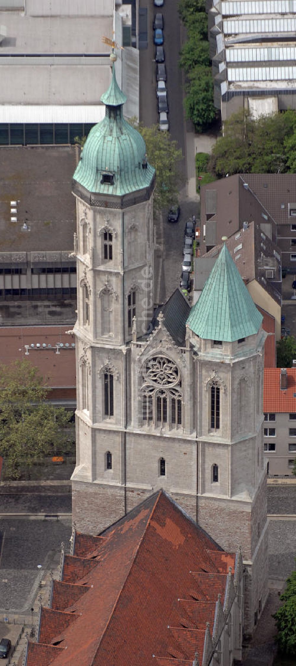 Braunschweig aus der Vogelperspektive: St. Andreaskirche Braunschweig