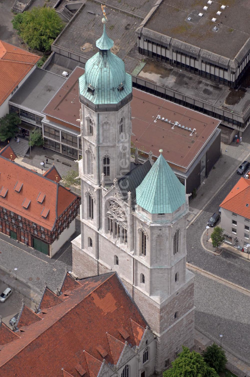 Luftaufnahme Braunschweig - St. Andreaskirche Braunschweig