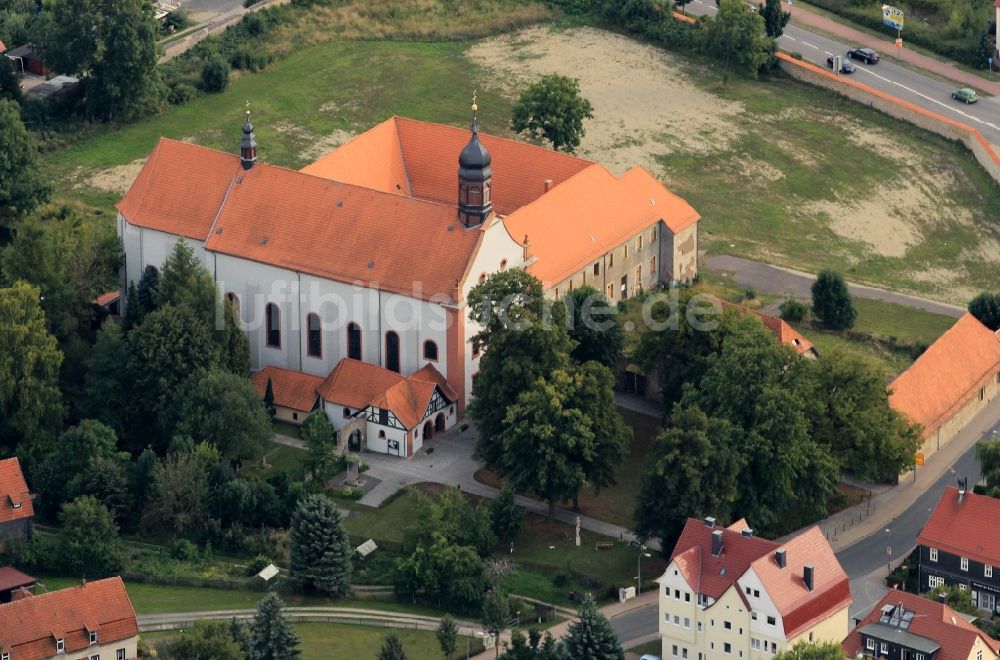 Luftbild Worbis - St. Antoniuskirche in der Nordhäuser Straße in Worbis in Thüringen