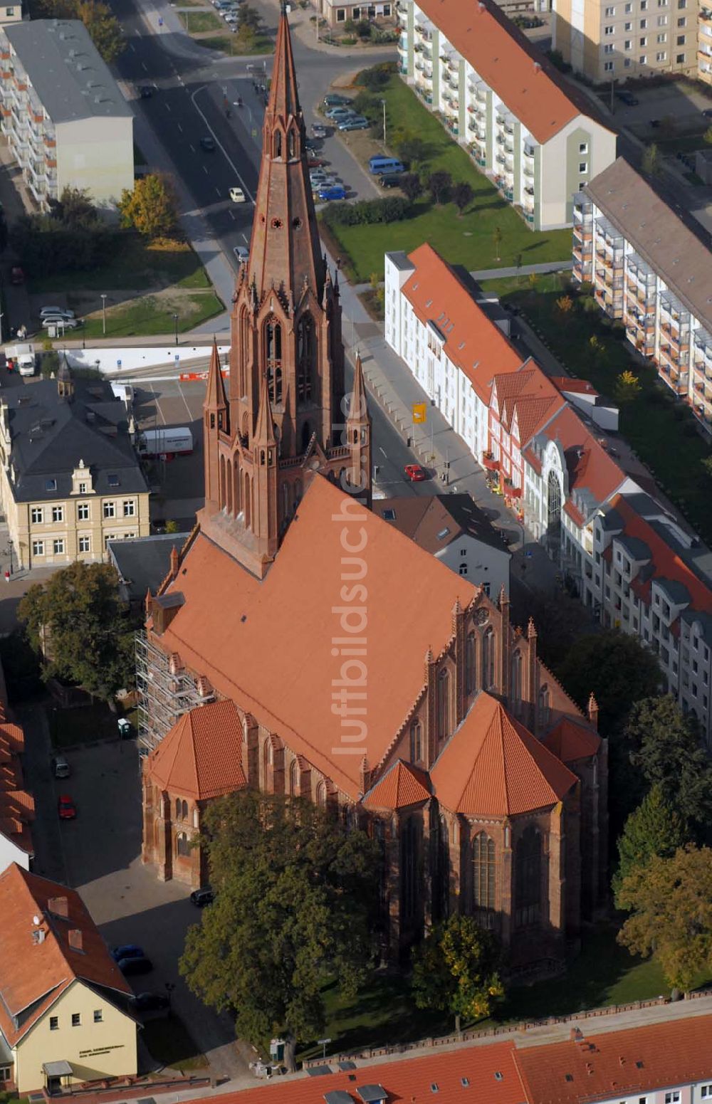 Demmin aus der Vogelperspektive: St. Bartholomaei-Kirche