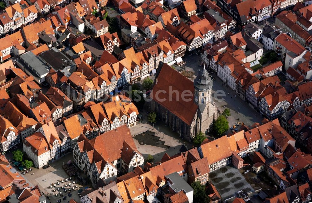 Luftbild Hann. Münden - St.-Blasius-Kirche in Hann. Münden im Bundesland Niedersachsen