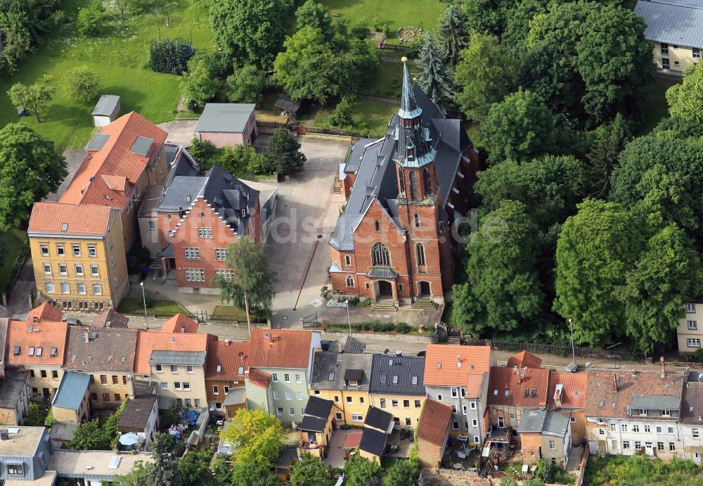 Luftbild Apolda - St. Bonifatius-Kirche in Apolda im Bundesland Thüringen