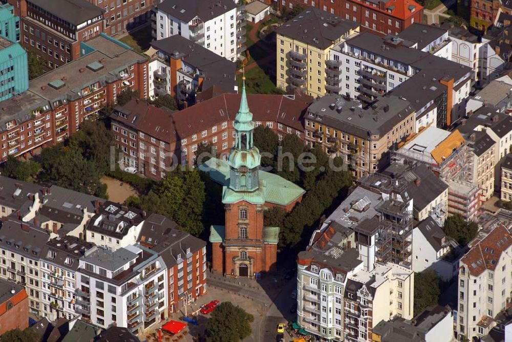 Luftaufnahme Hamburg - St. Georgs Kirche (Dreieinigkeitskirche St. Georg)