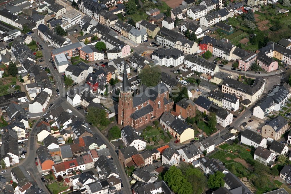 Luftbild Trier Euren - St. Helena Kirche Euren in Trier im Bundesland Rheinland-Pfalz