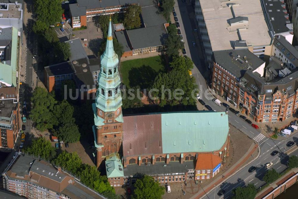 Hamburg von oben - St. Katharinen Kirche