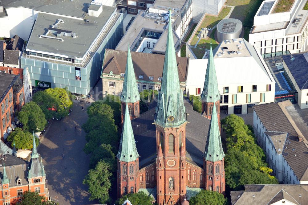 Luftbild Oldenburg - St. Lamberti Kirche Oldenburg