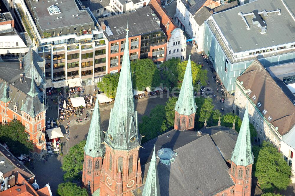 Oldenburg aus der Vogelperspektive: St. Lamberti Kirche Oldenburg