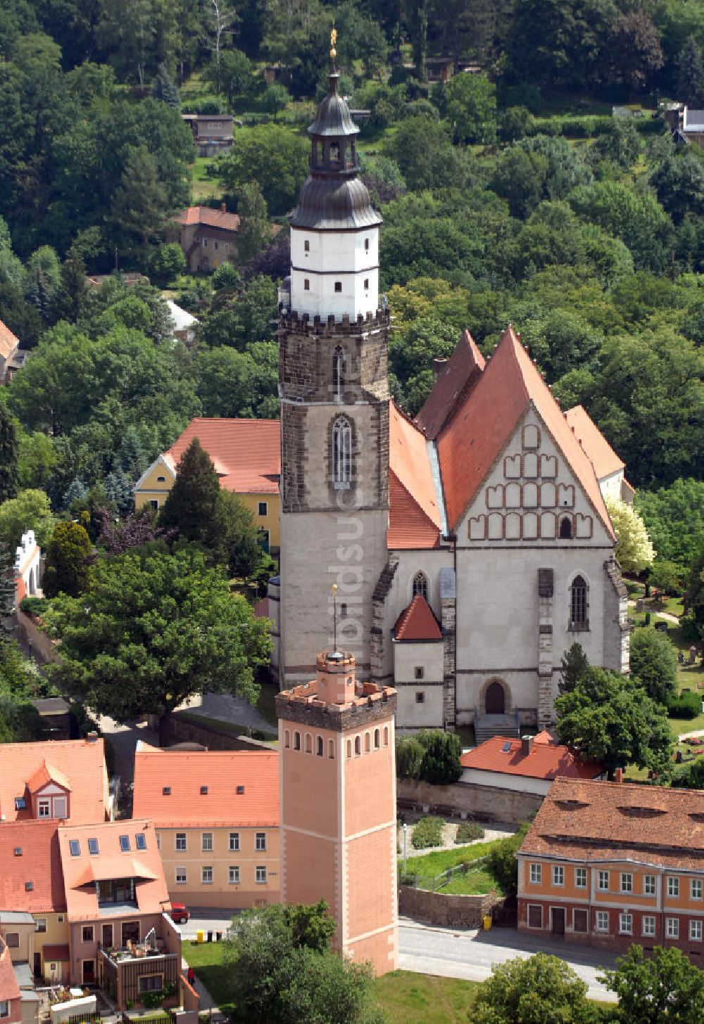 Luftbild Kamenz - St. Marien Kamenz