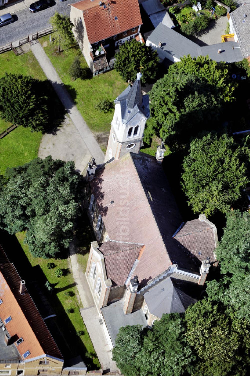 Dessau-Rosslau aus der Vogelperspektive: St. Marien Kirche Dessau-Rosslau