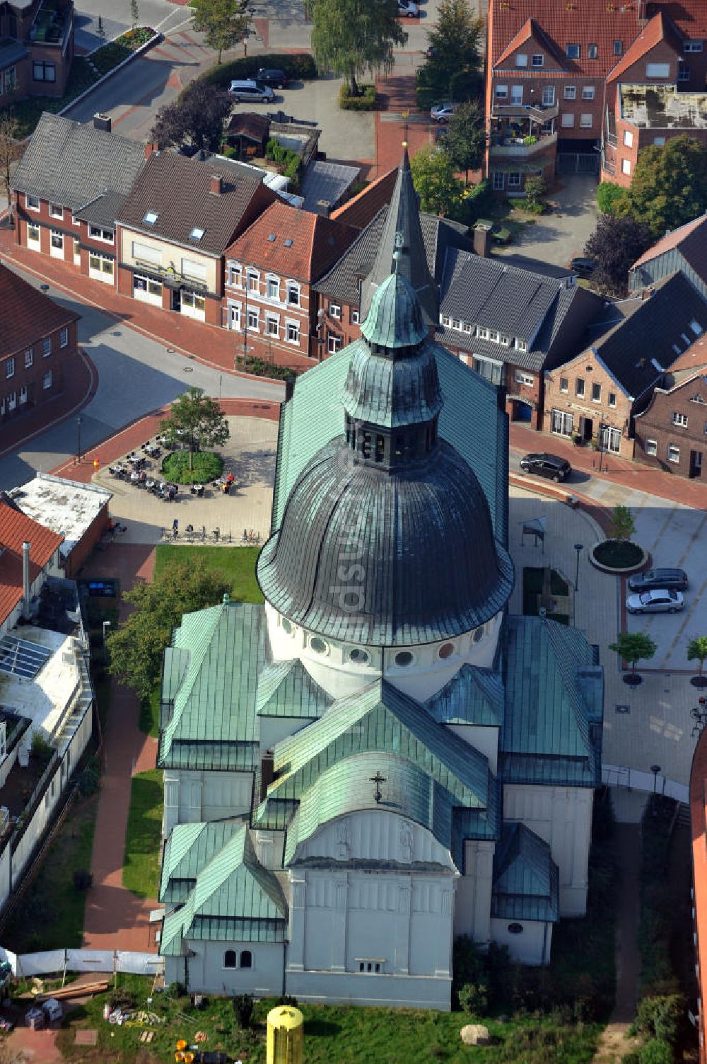 Luftaufnahme Haren - St. Martinus Kirche Haren im Emsland