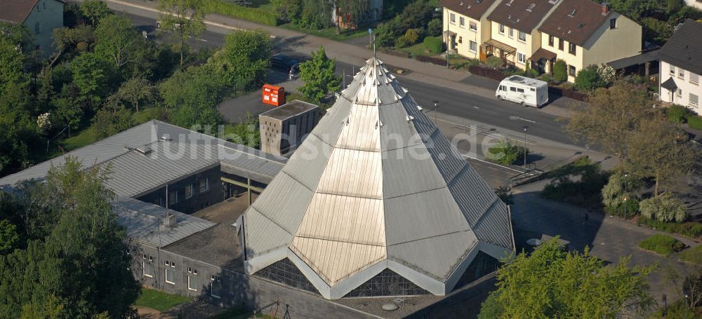 Fulda von oben - St. Paulus Kirche in Fulda