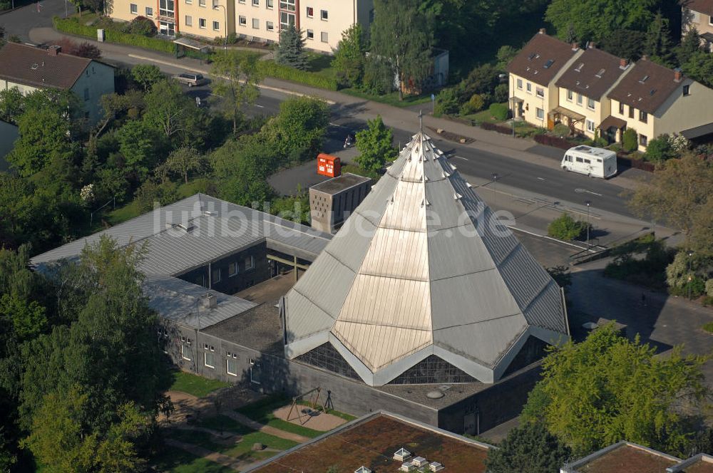 Fulda aus der Vogelperspektive: St. Paulus Kirche in Fulda