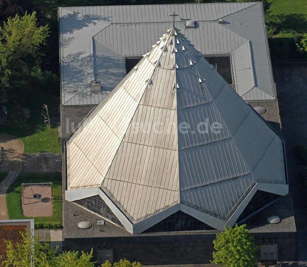 Fulda aus der Vogelperspektive: St. Paulus Kirche in Fulda