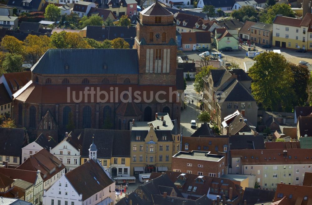 Luftbild Wolgast - St.-Petri-Kirche in Wolgast im Bundesland Mecklenburg-Vorpommern