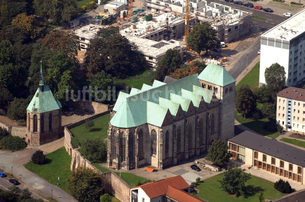 Magdeburg von oben - St. Petri in Magdeburg