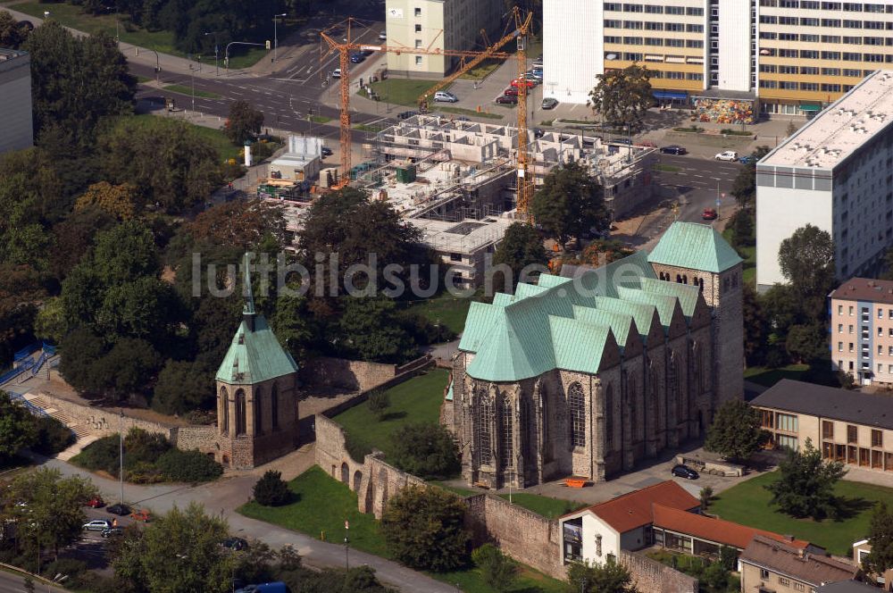 Magdeburg aus der Vogelperspektive: St. Petri in Magdeburg