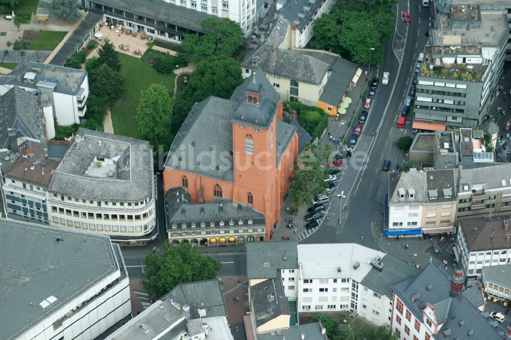 Luftbild Mainz - St. Quintinskirche in Mainz im Bundesland Rheinland-Pfalz