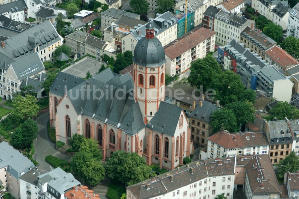 Luftbild Mainz - St. Stephanskirche in Mainz im Bundesland Rheinland-Pfalz