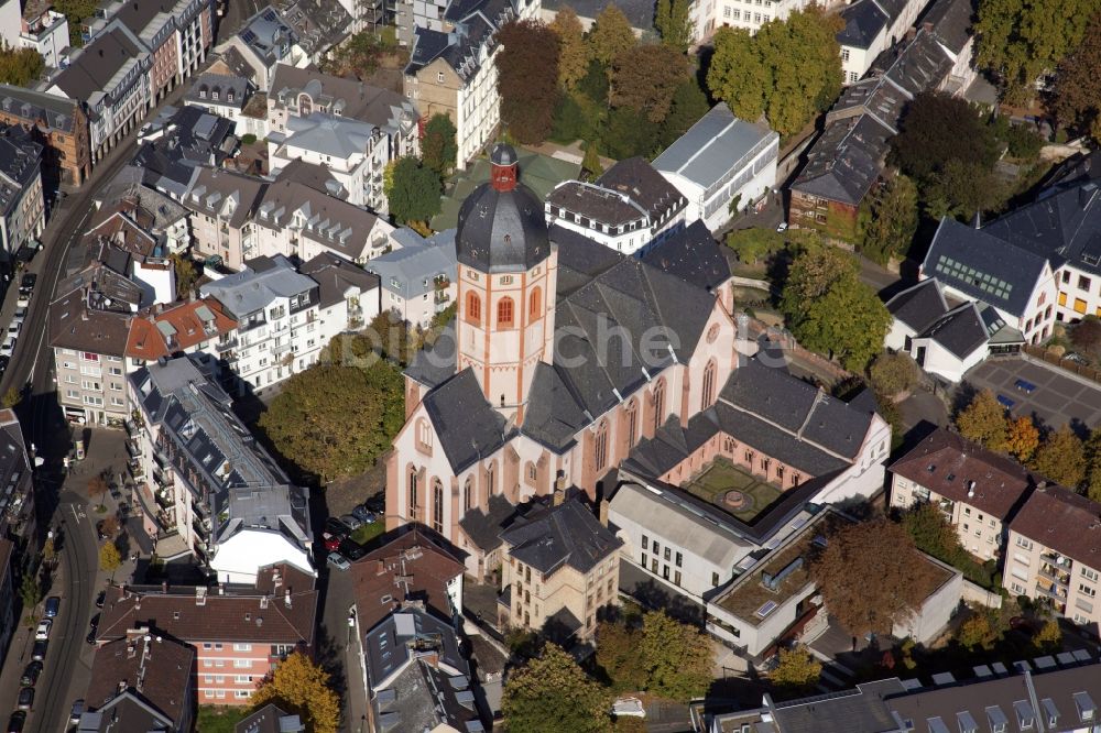 Luftaufnahme Mainz - St. Stephanskirche in Mainz im Bundesland Rheinland-Pfalz