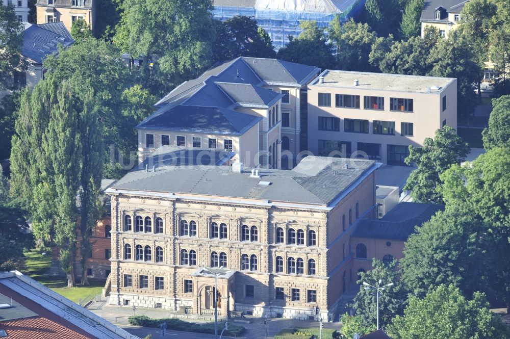 Weimar von oben - Staatliche Gemeinschaftsschule Jenaplanschule Weimar im Bundesland Thüringen