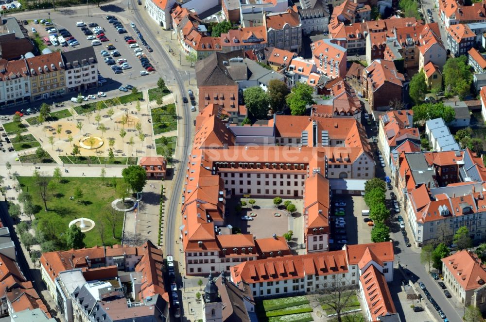 Erfurt aus der Vogelperspektive: Staatskanzlei in Erfurt im Bundesland Thüringen