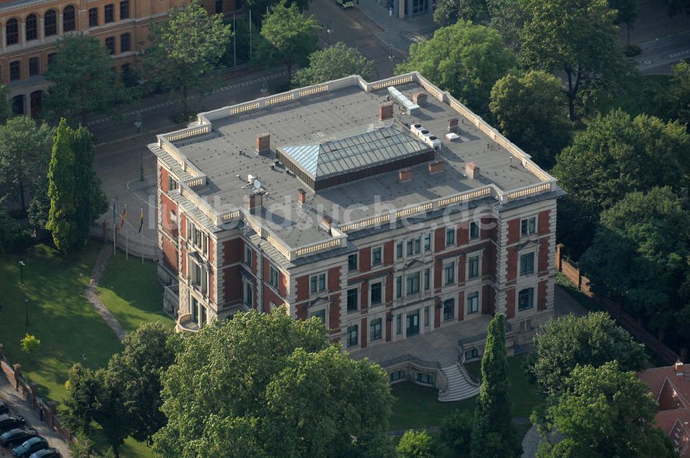 Luftaufnahme Magdeburg - Staatskanzlei des Landes Sachsen-Anhalt in Magdeburg