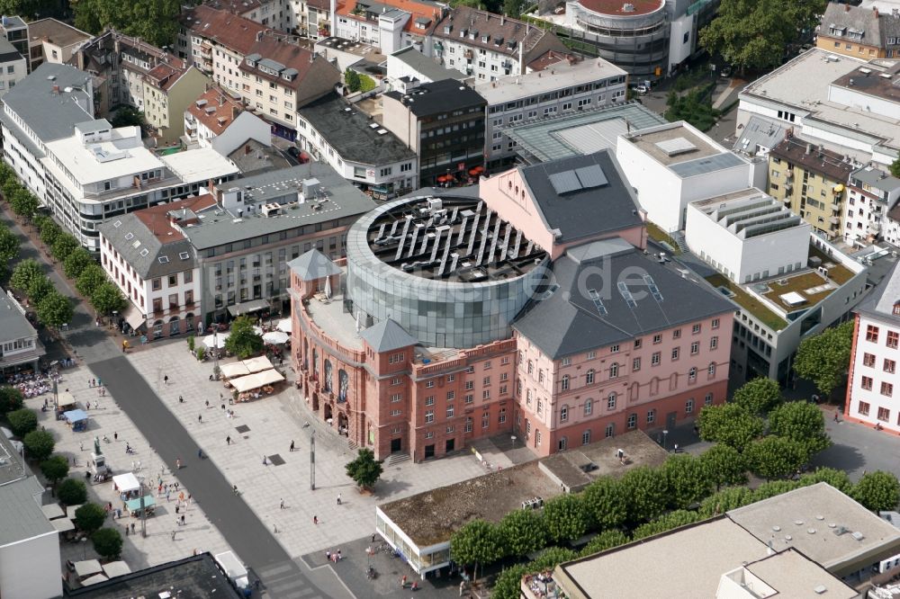 Luftaufnahme Mainz - Staatstheater in Mainz im Bundesland Rheinland-Pfalz