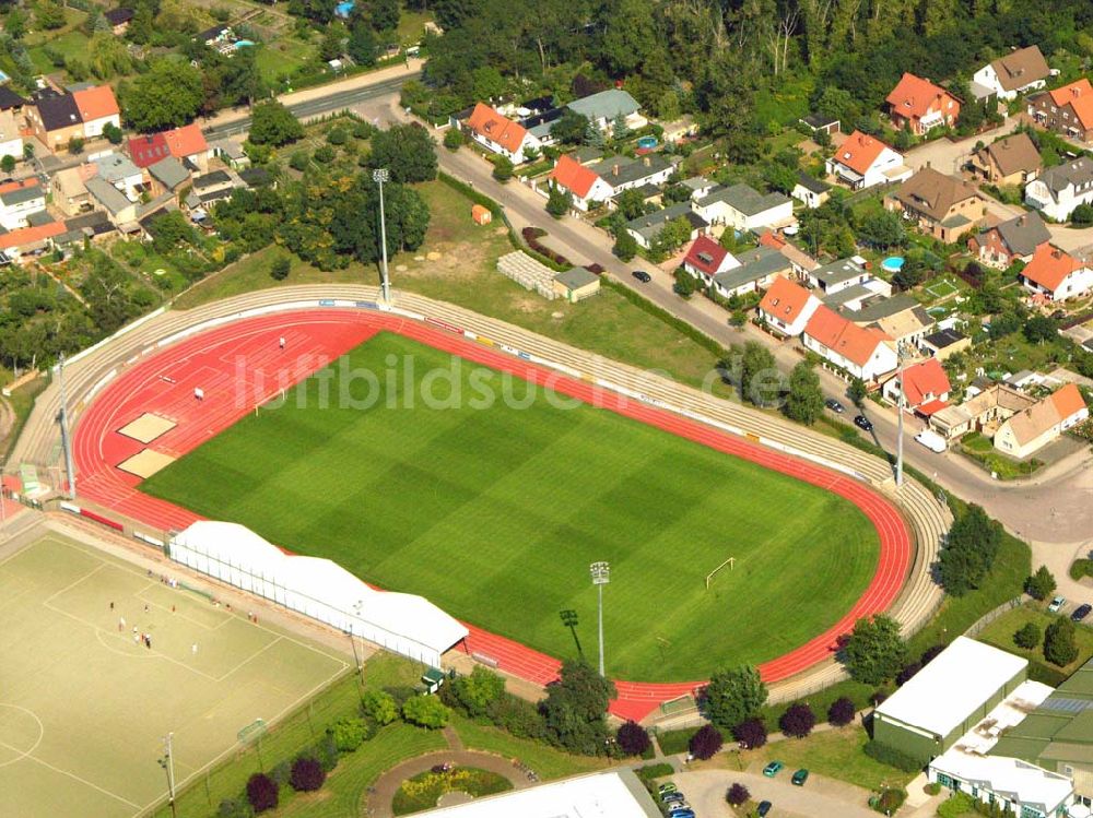 Luftbild Sandersdorf/ Bitterfeld - Stadien von Sandersdorf