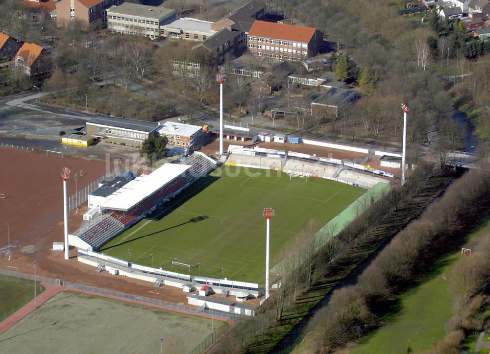 Ahlen aus der Vogelperspektive: Stadion Ahlen