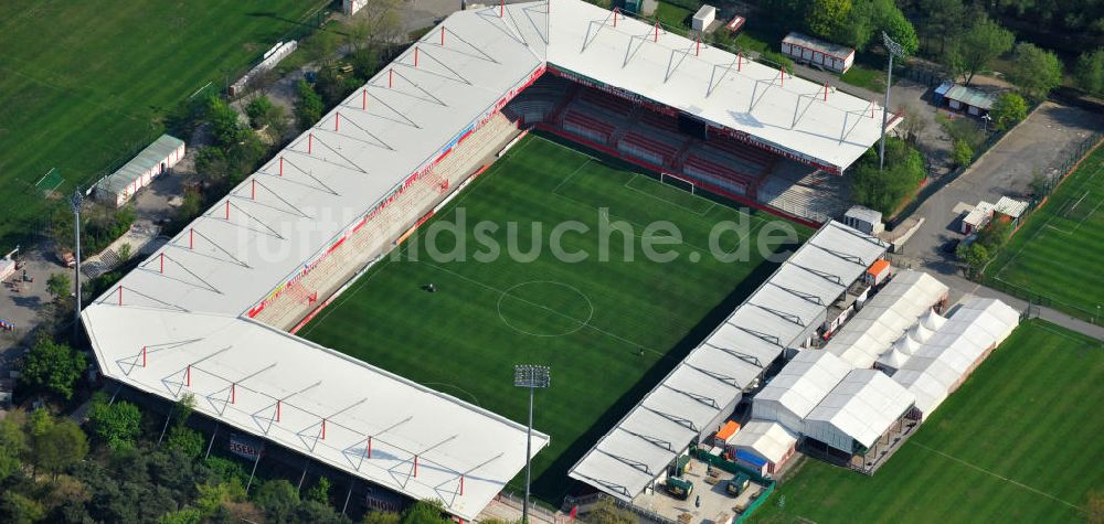 Berlin-Köpenick aus der Vogelperspektive: Stadion Alte Försterei des 1. FC Union in Berlin-Köpenick