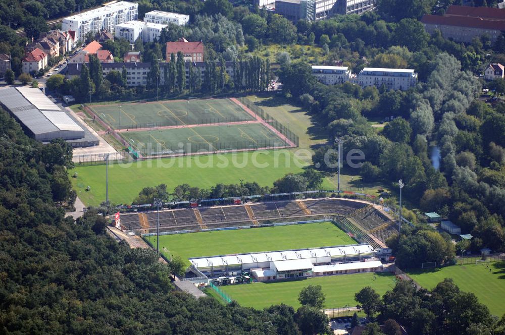 Berlin aus der Vogelperspektive: Stadion Alte Förterei in Berlin-Köpenick