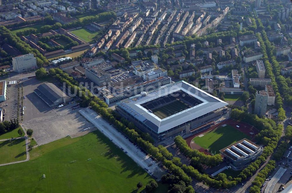 Luftaufnahme Bern - Stadion - Arena des Stade de Suisse in Bern in der Schweiz