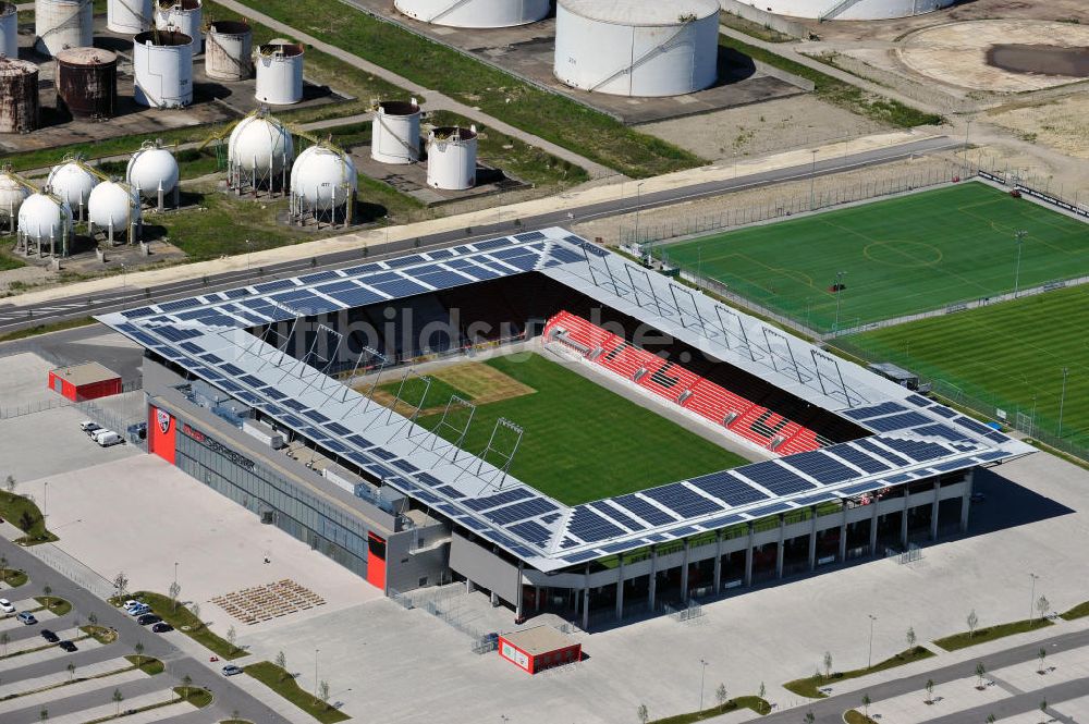 Luftbild Ingolstadt - Stadion Audi Sportpark in Ingolstadt / Bayern