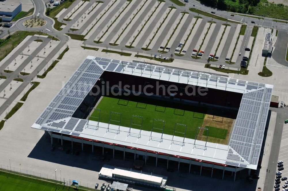 Ingolstadt von oben - Stadion Audi Sportpark in Ingolstadt / Bayern