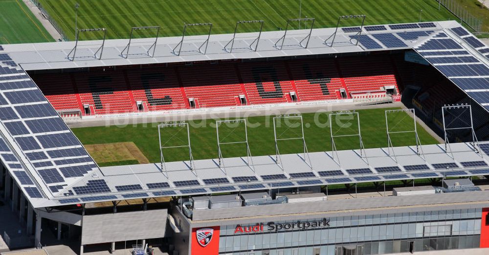 Luftaufnahme Ingolstadt - Stadion Audi Sportpark in Ingolstadt / Bayern