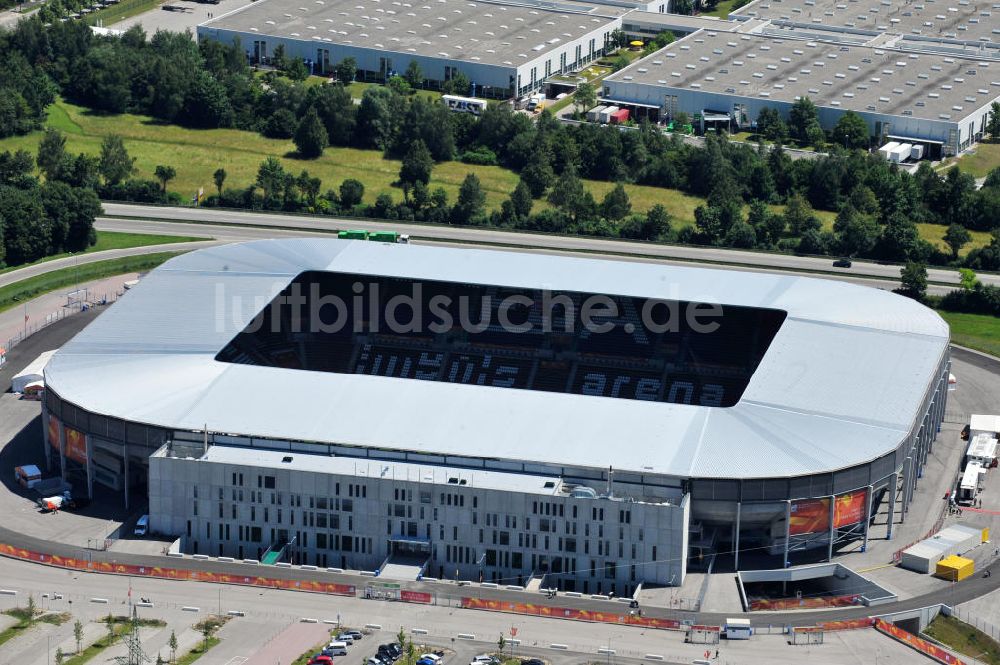 Luftbild Augsburg - Stadion Augsburg impuls arena zur FIFA Fußball-Weltmeisterschaft der Frauen 2011