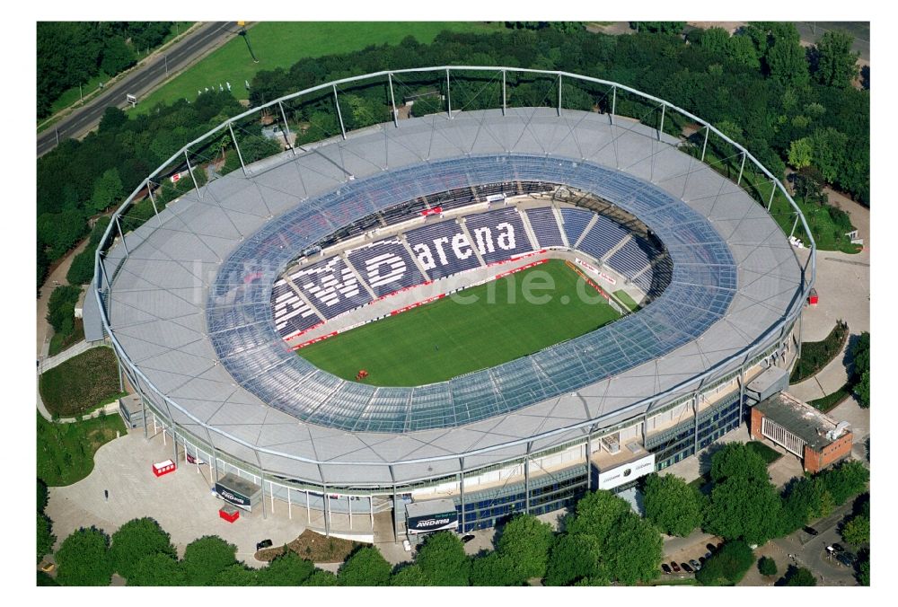 Luftbild Hannover - Stadion AWD-Arena im Stadtteil Calenberger Neustadt von Hannover in Niedersachsen