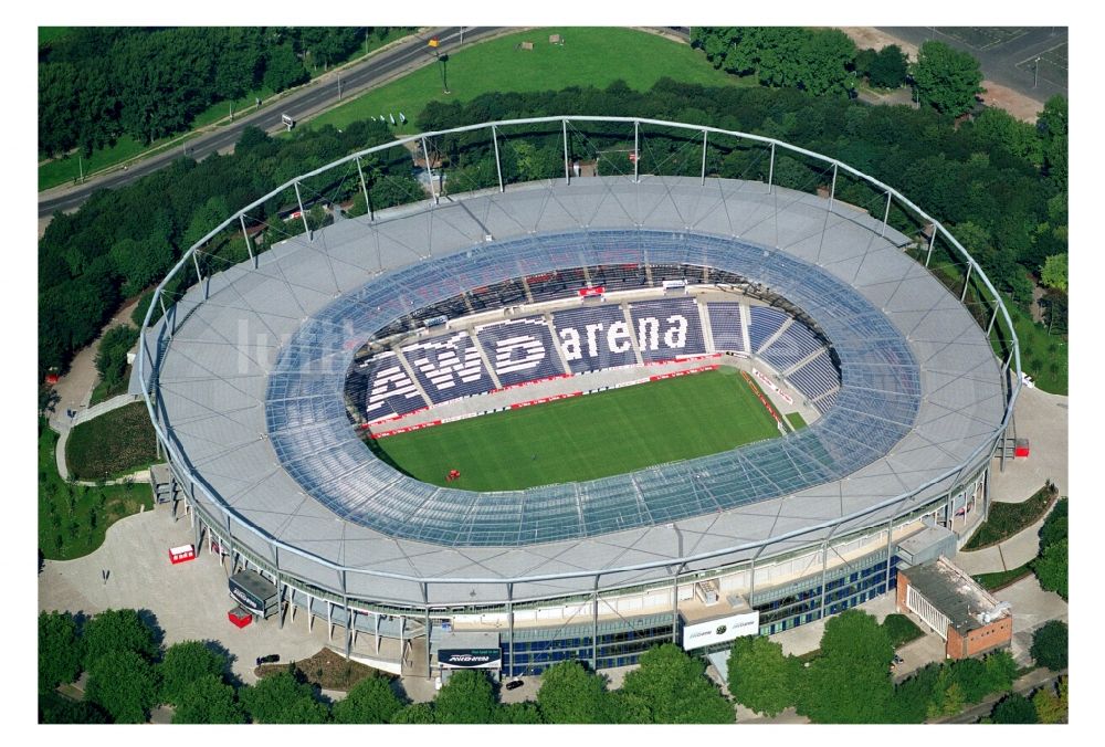 Luftaufnahme Hannover - Stadion AWD-Arena im Stadtteil Calenberger Neustadt von Hannover in Niedersachsen