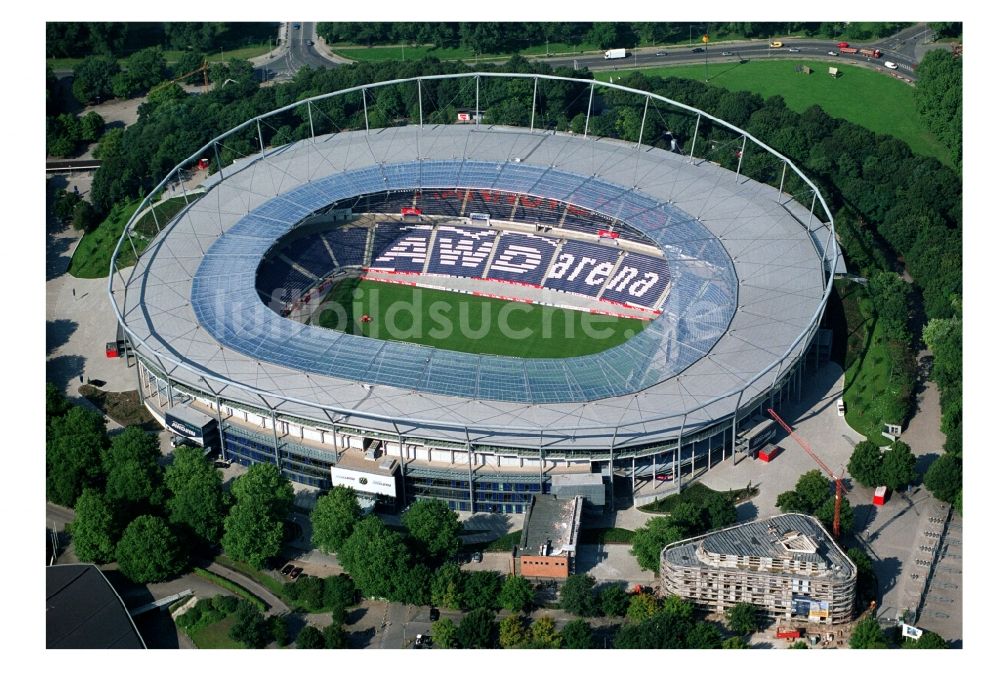 Luftbild Hannover - Stadion AWD-Arena im Stadtteil Calenberger Neustadt von Hannover in Niedersachsen