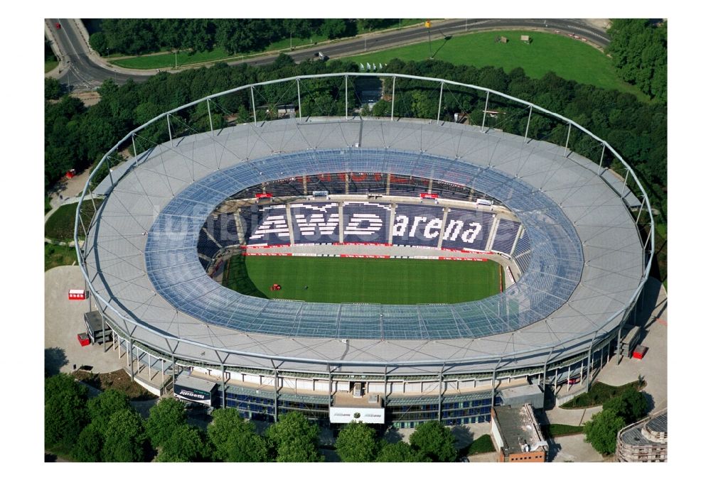 Luftbild Hannover - Stadion AWD-Arena im Stadtteil Calenberger Neustadt von Hannover in Niedersachsen