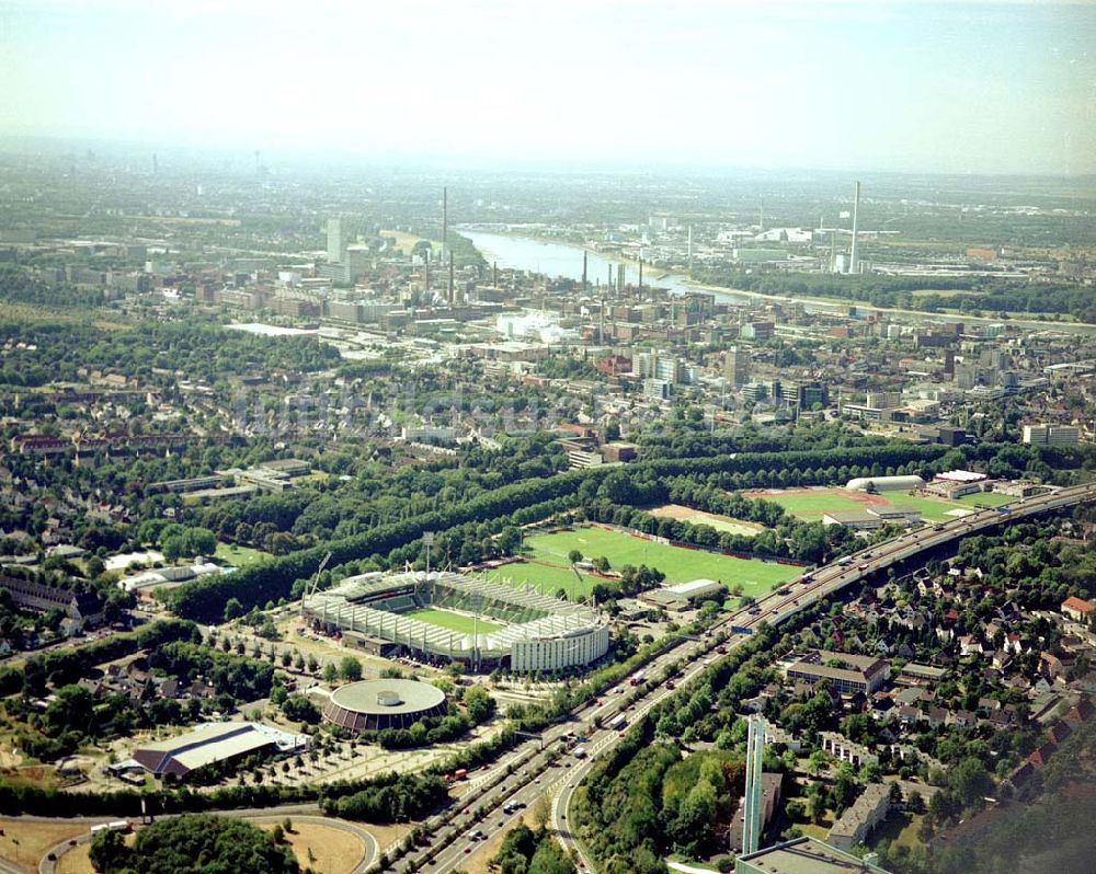 Luftbild Leverkusen - Stadion von BAYER LEVERKUSEN in Leverkusen.