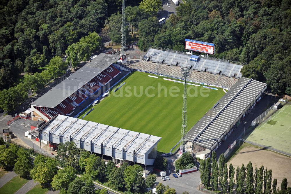 Luftaufnahme Offenbach - Stadion Bieberer Berg Offenbach