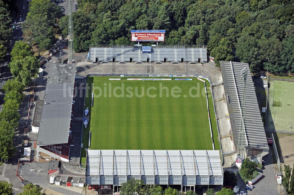 Luftbild Offenbach - Stadion Bieberer Berg Offenbach