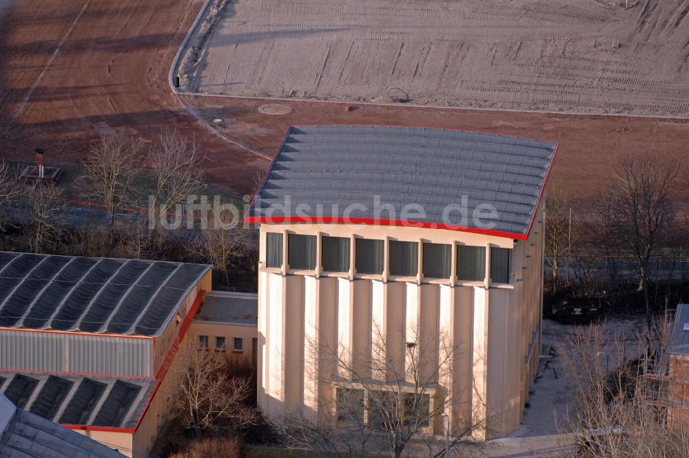 Luftbild Halle - Stadion im Bildungszentrum in Halle