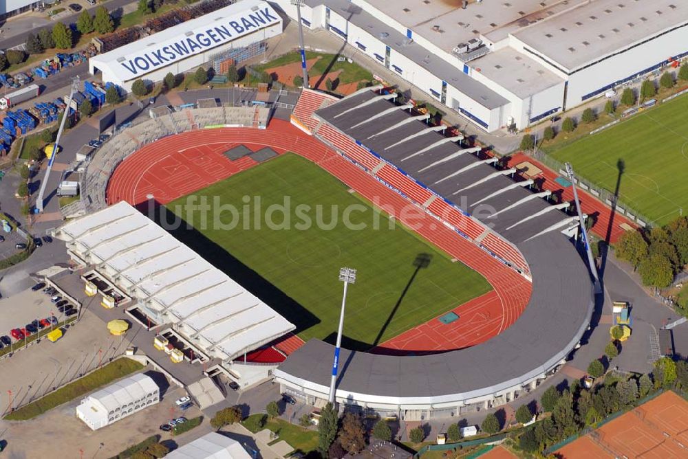 Braunschweig von oben - Stadion Braunschweig